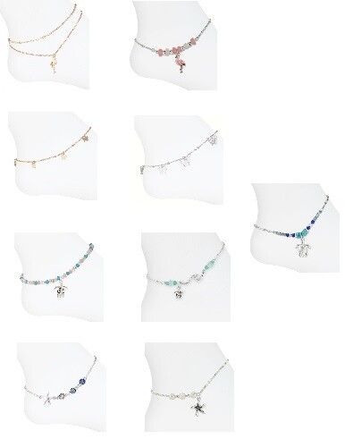 Periwinkle - Anklets