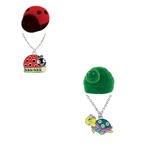 Children's Turtle or Ladybug Pendant