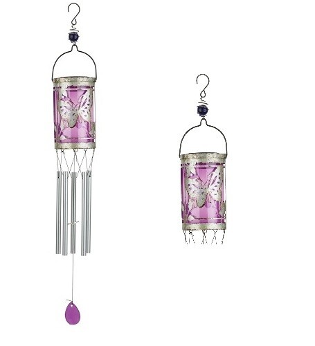 Solar Lantern Wind Chime, Style: Butterfly