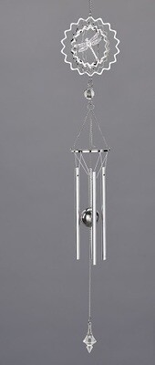 Wind Chime - Metal Dragonfly with Spinner
