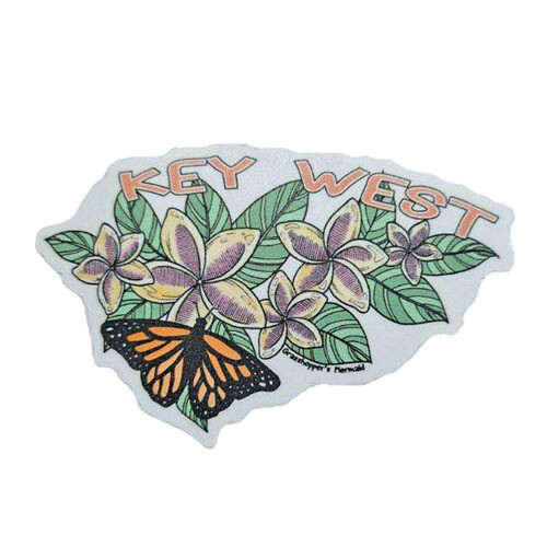 Stickers - Butterflies, Moth, Hummingbird and More, Style: Monarch Plumeria