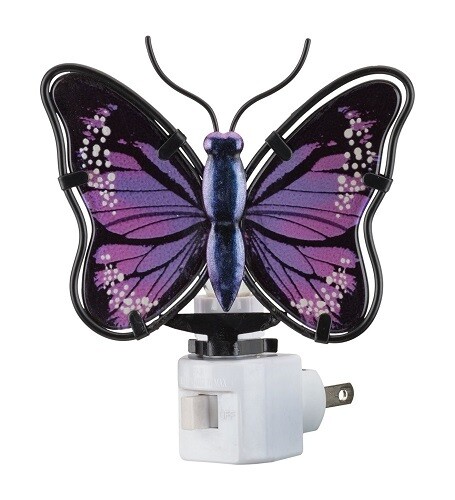 Night Light - Purple Butterfly