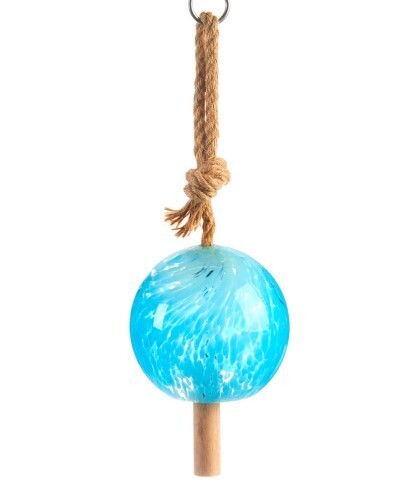 Wind Chime - Blue Glass Round