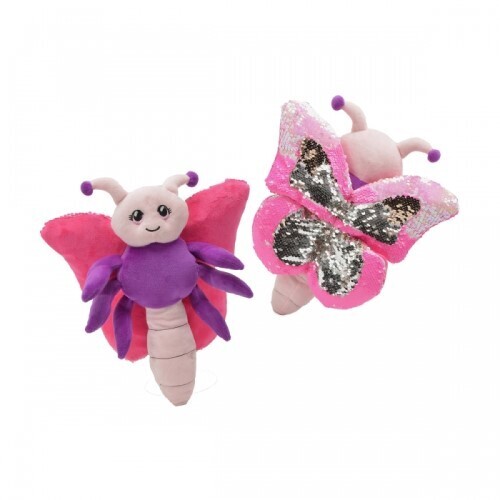 Plush - Sequin Butterflies, Colors: Pink