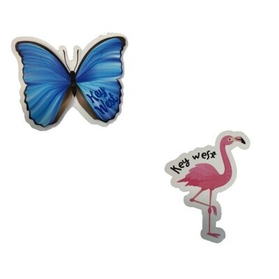 Magnet - Flamingo or Blue Morpho