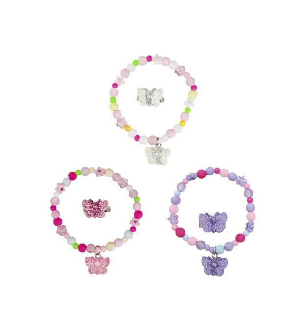 Kids - Butterfly Bracelet and Matching Ring