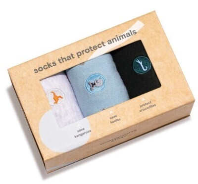 Socks - That Protect Animals Set of 3 Size Medium