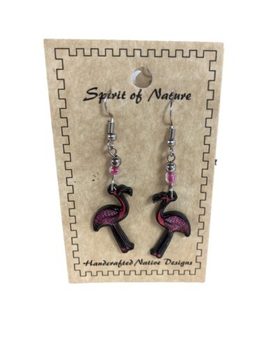 Earrings - Flamingo