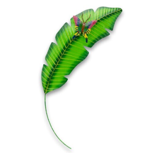 Wall Art - Leaf with Butterfly