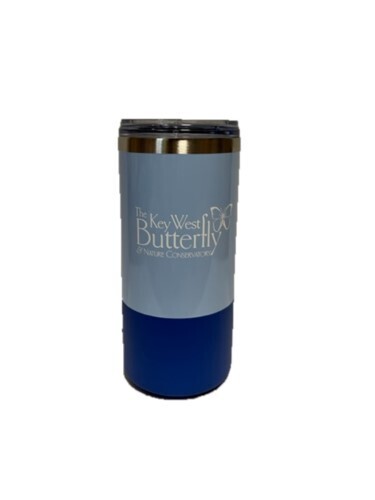 Tumbler - Metal Key West Butterfly Conservatory, Color: Blue