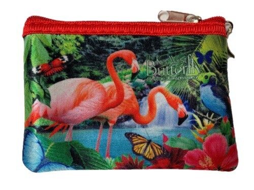 Coin Purse - Key West Butterfly Conservatory, Color: Red