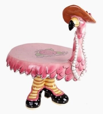 Cake Plate - Ms. Precious Flamingo