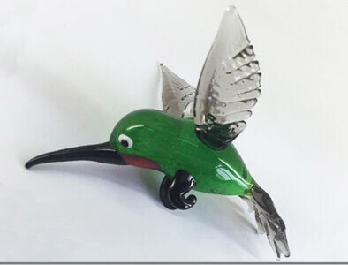 Ornament - Glass Hummingbird