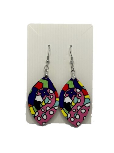 Earrings - Whimsy Flamingo