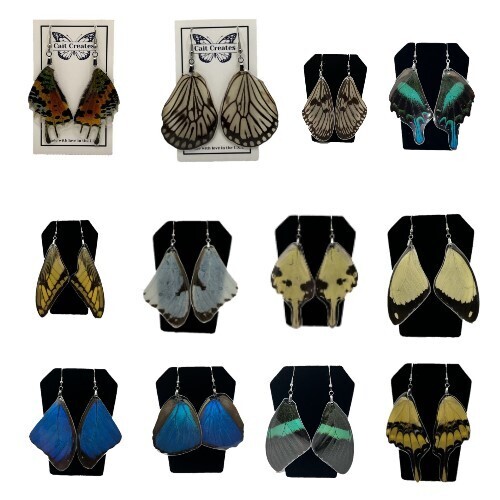 Earrings - Wings Large