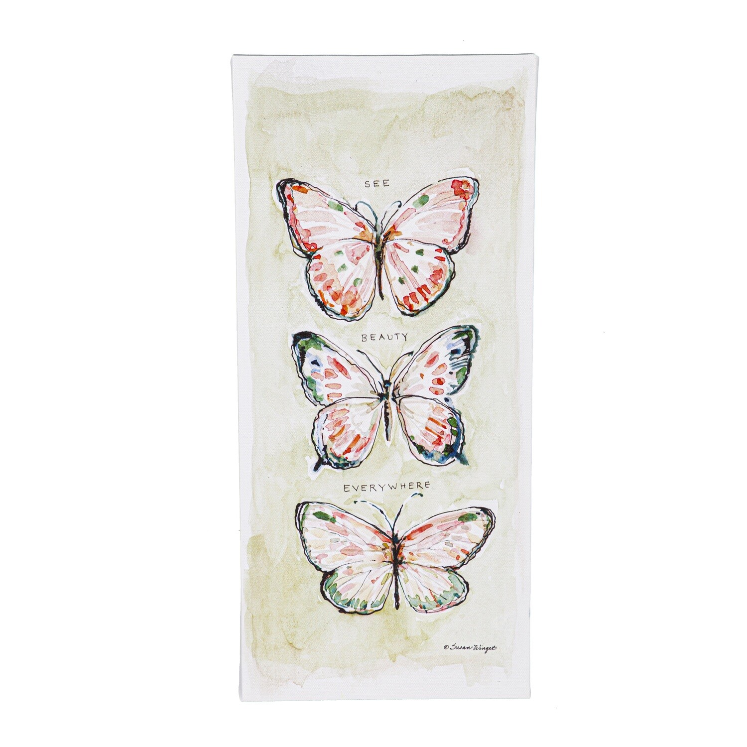 Wall Art - Canvas Butterfly Trio