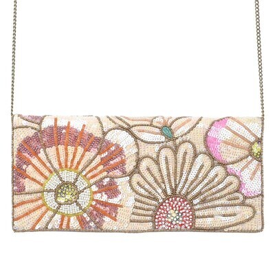 Clutch - Beaded Floral