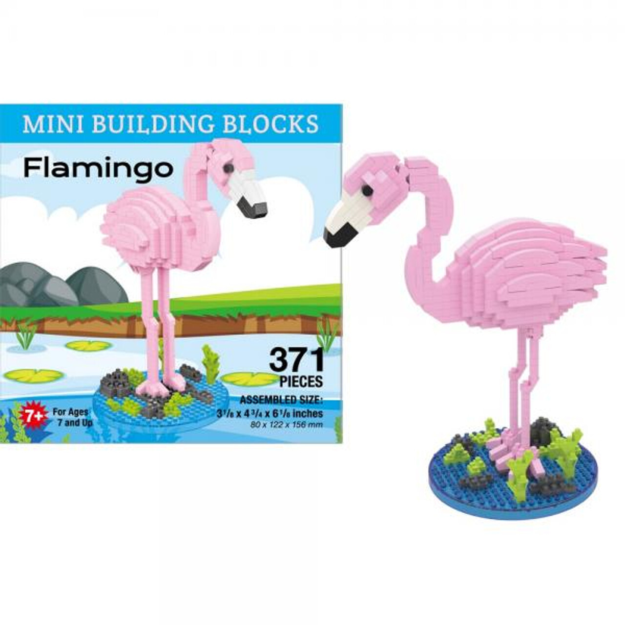 Mini Building Blocks - Flamingo