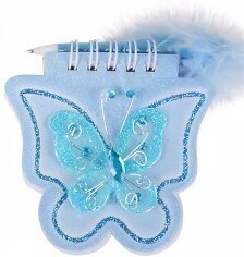 Notepad - Butterfly, Color: Blue