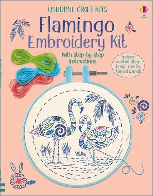 Book - Flamingo Embroidery Kit