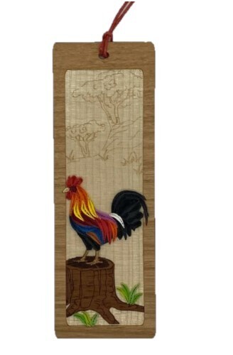 Bookmark - Quill Rooster or Turtles, Style: Rooster