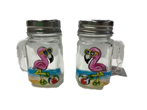 Salt and Pepper - Mason Jars Hand Painted
