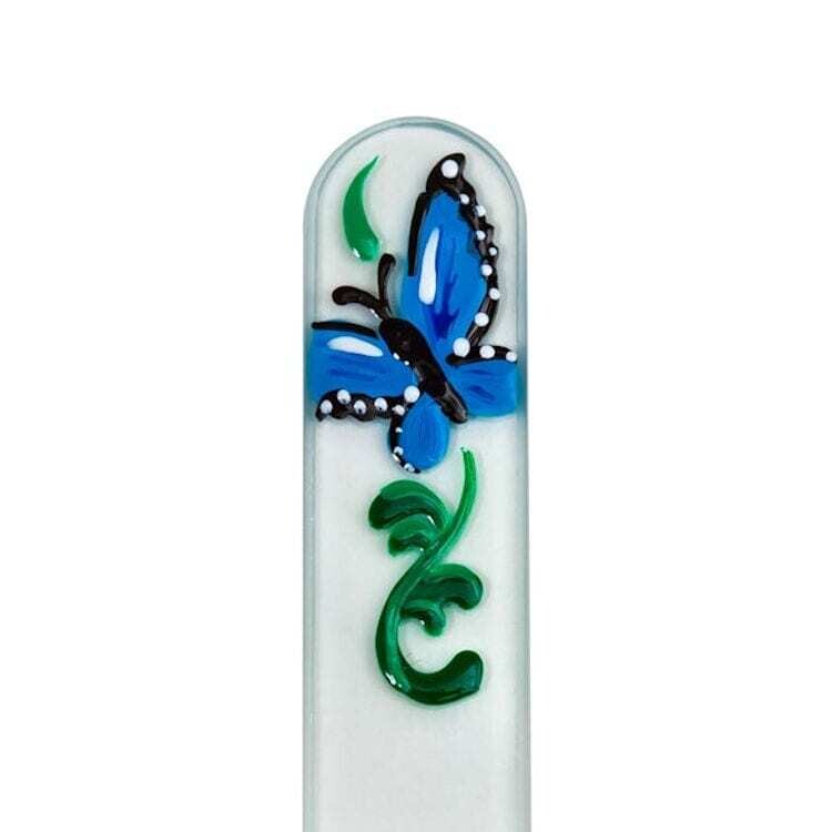 Nail File - Small, Colors: Blue Butterfly