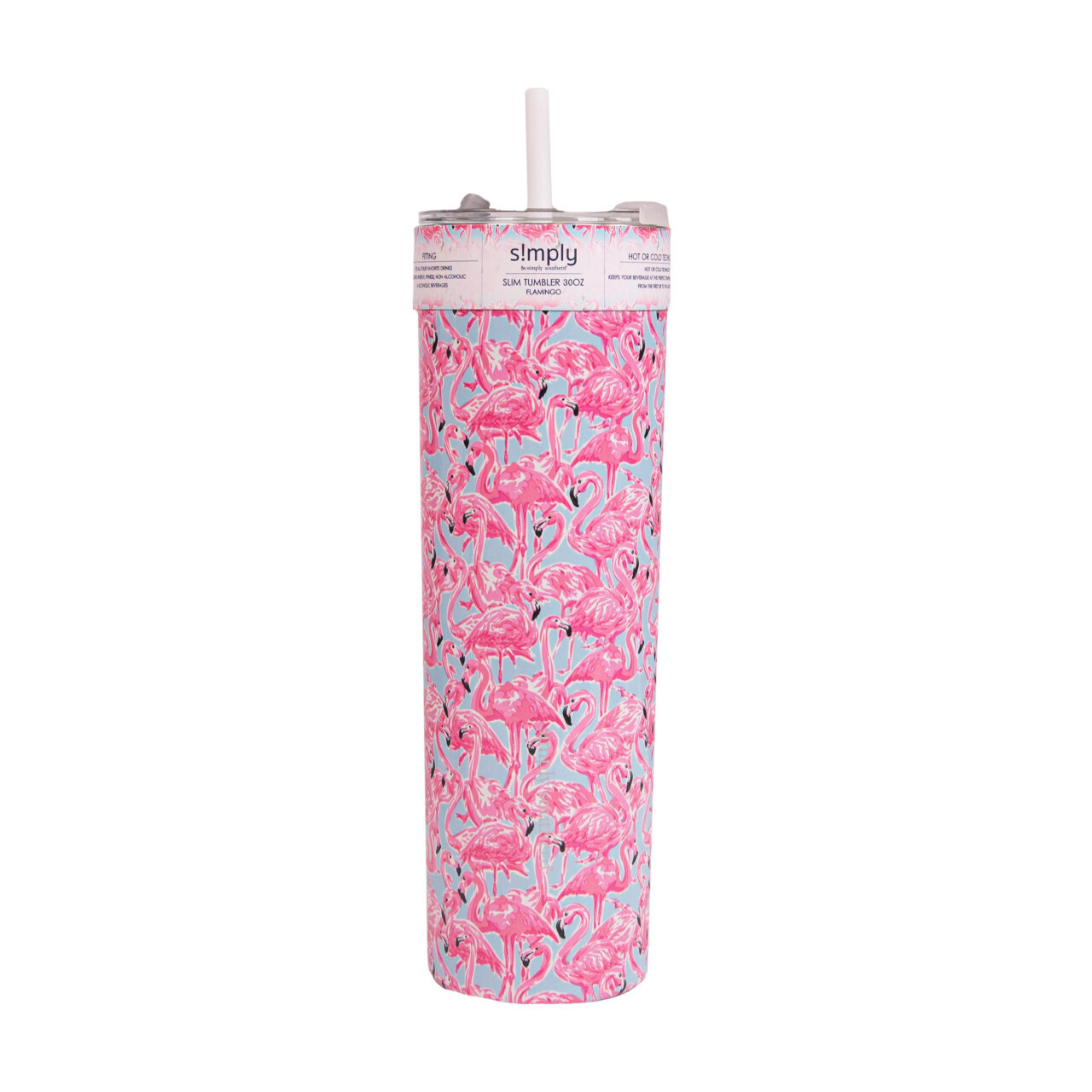 Tumbler - Slim 30-ounce Flamingo