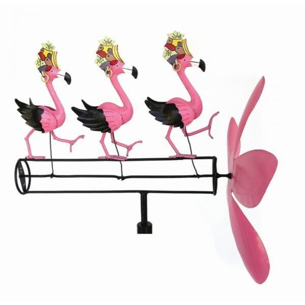 Whirligig - Dancing Flamingos