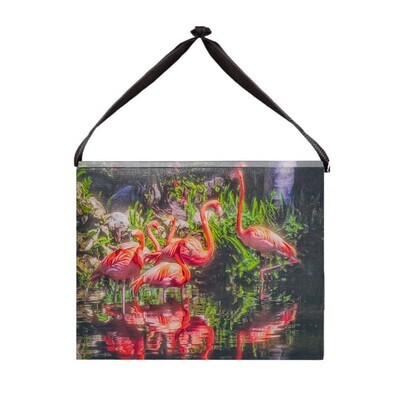 Canvas - LED Flamingo