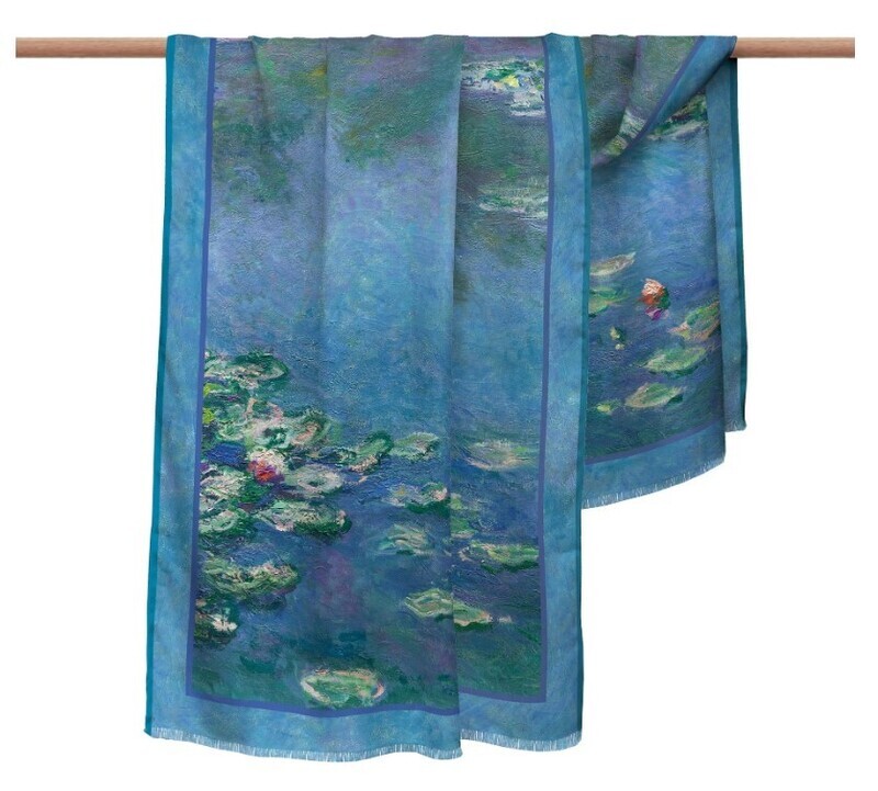 Shawl - Monet Water Lilies
