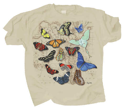 T-Shirt - Butterflies of the World