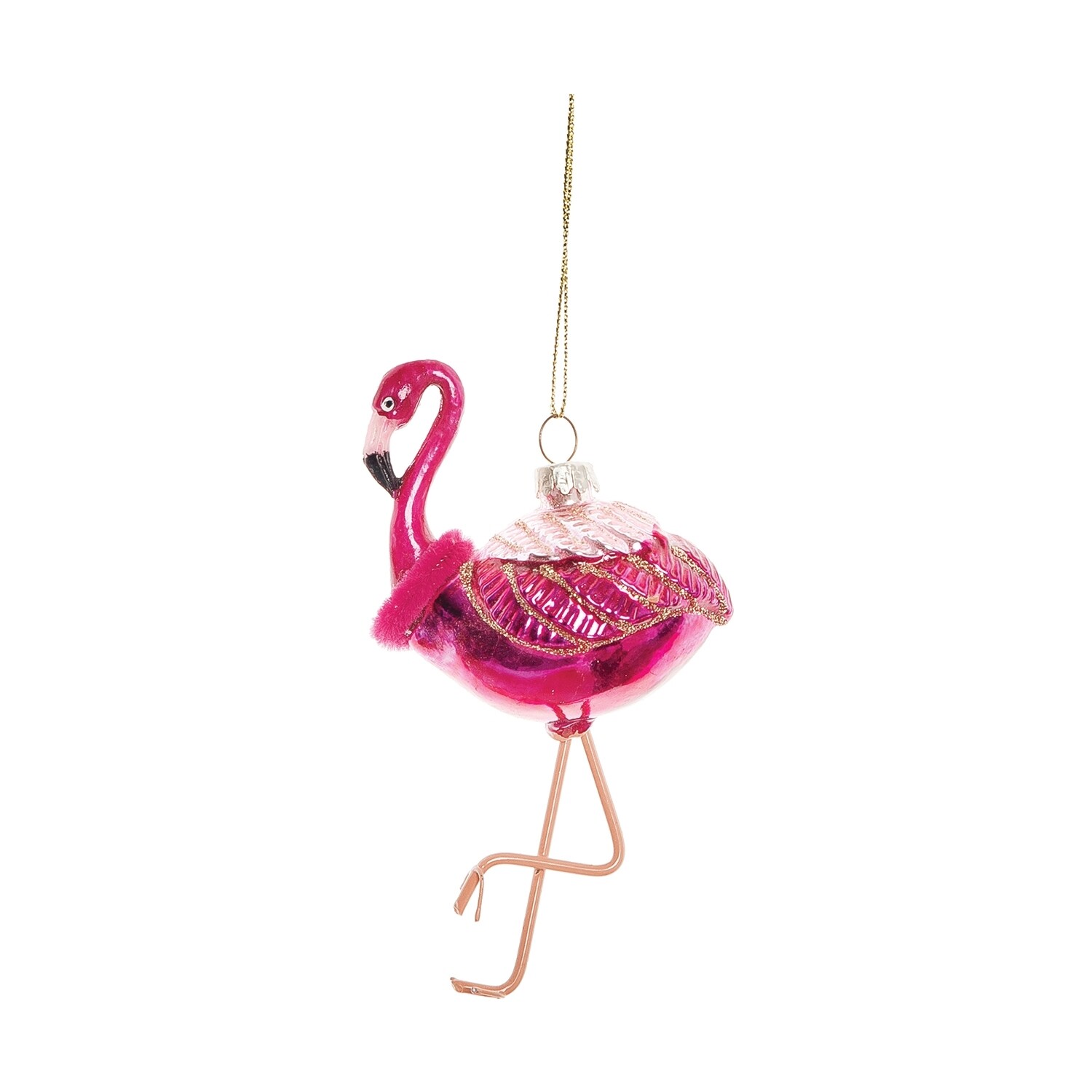 Ornament - Dark Pink Flamingo
