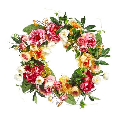 Wreath - Wild Rose and Greens
