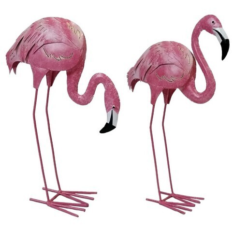 Statue - Metal Flamingo