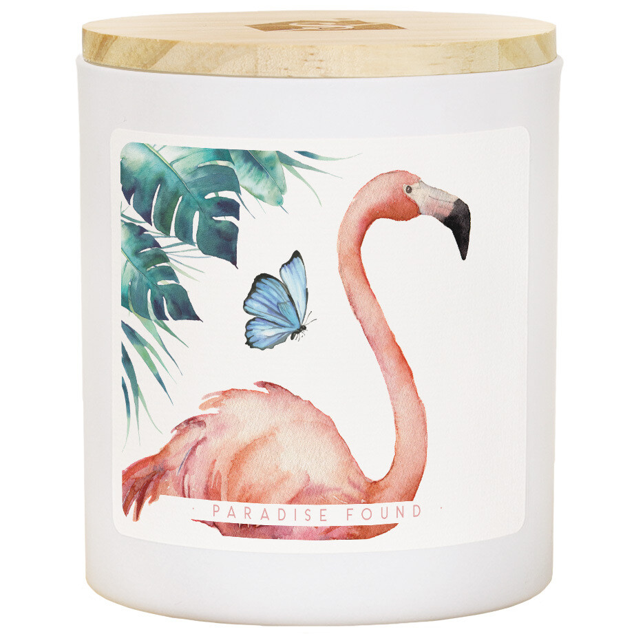 Candle - Flamingo Butterfly