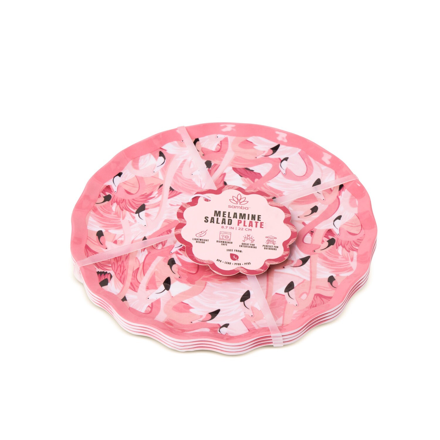 Plate - Melamine Flamingo Salad