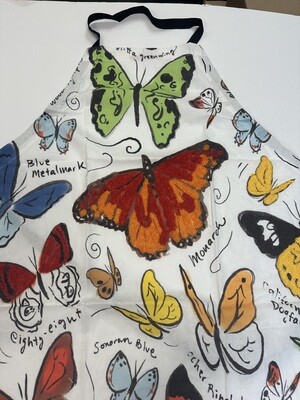 Apron - Butterfly Embroidered