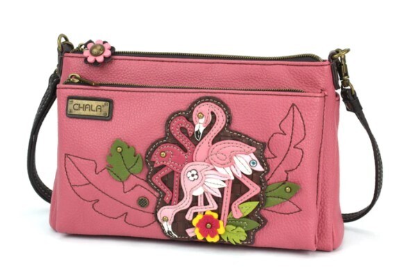 Chala -Purse - Deluxe Crossbody Flamingo