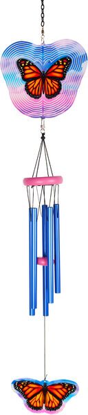 Windchime - Pink and Blue with Spinner