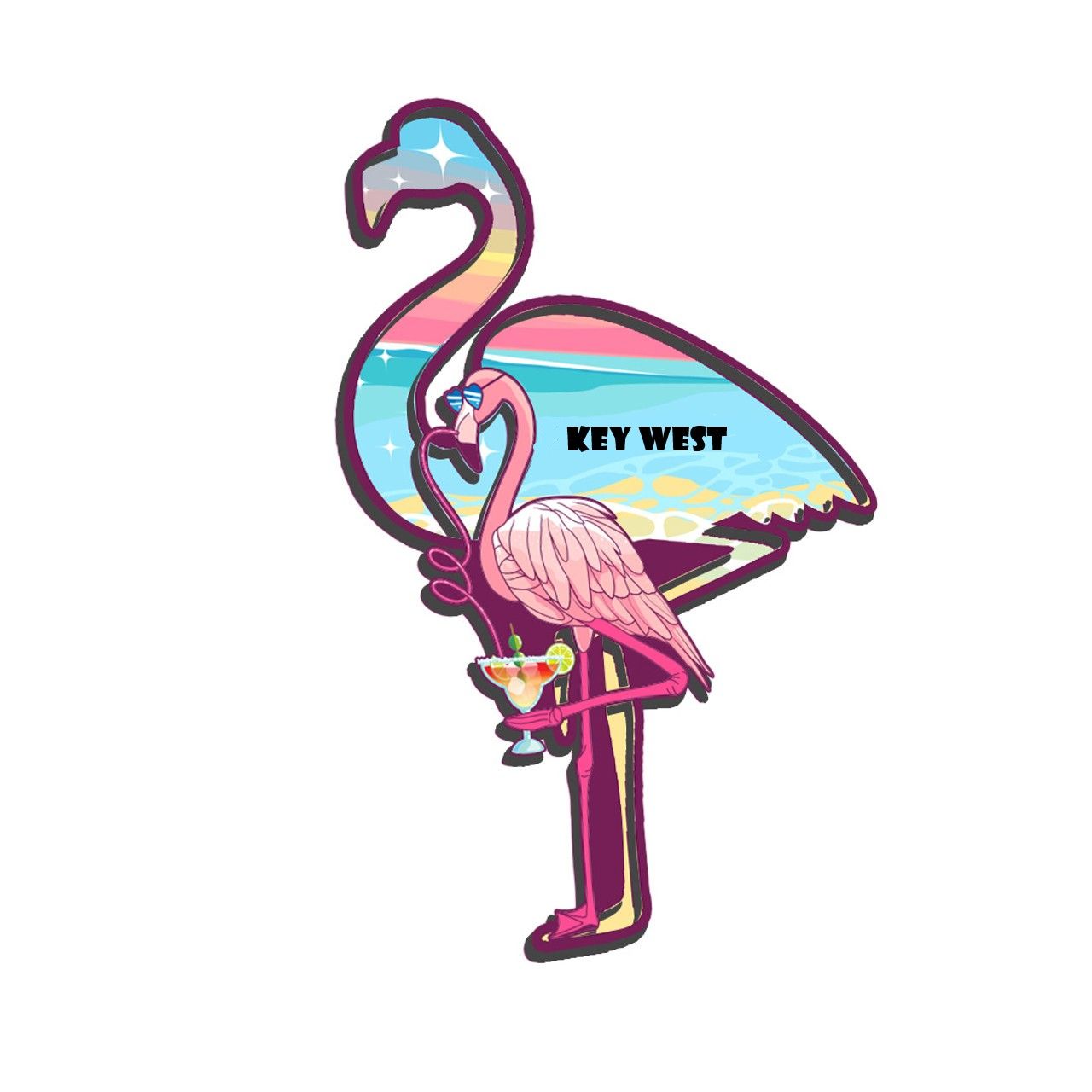 Magnet - Flamingo Diecut