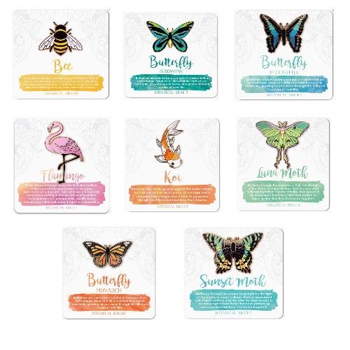 Pins - Butterflies, Moths and Flamingo