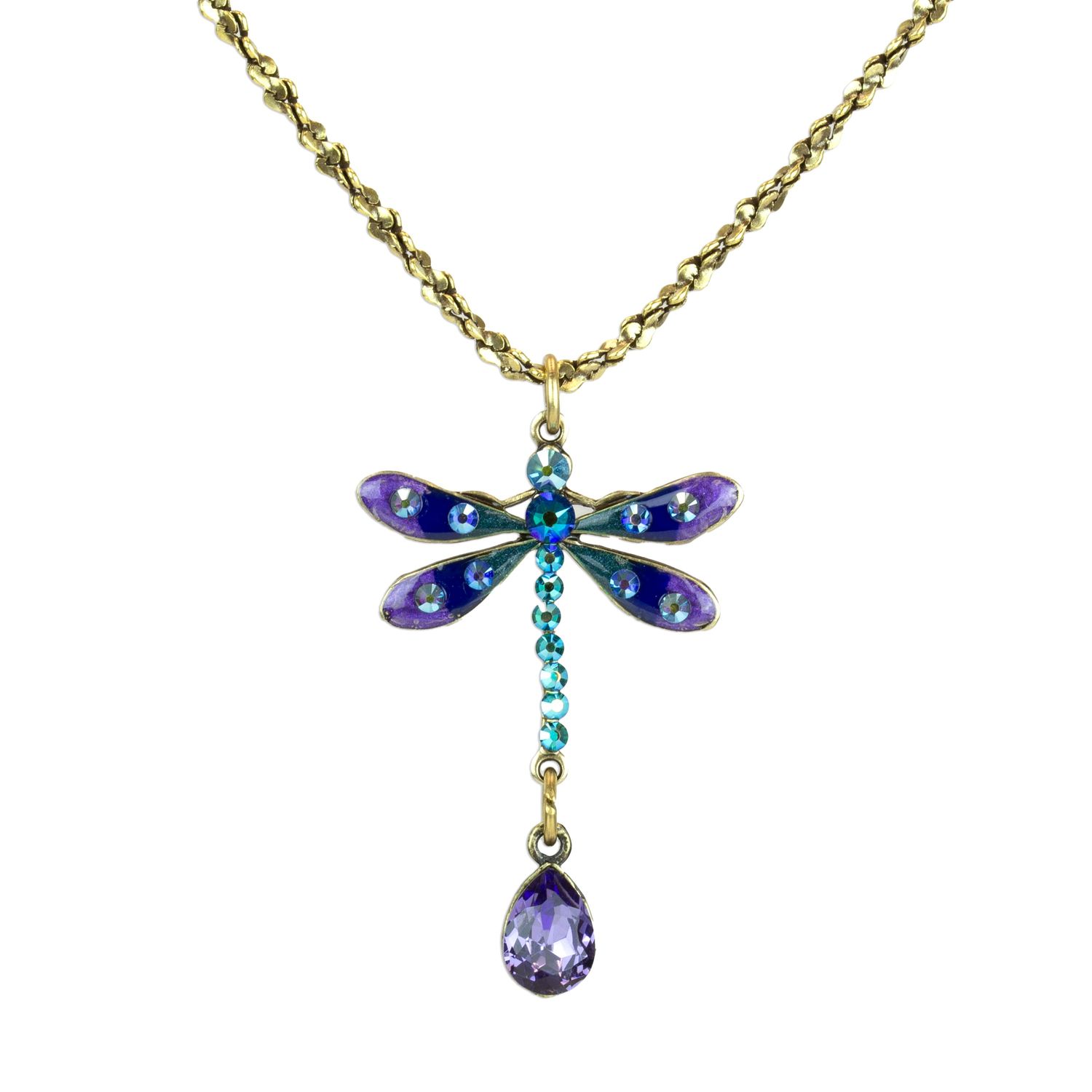 Necklace -  AK Dragonfly w/ Drop