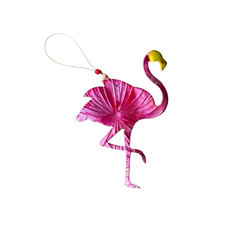 Ornament - Recycled Flamingo