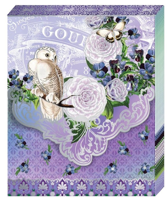 Purse Pad - White Owl