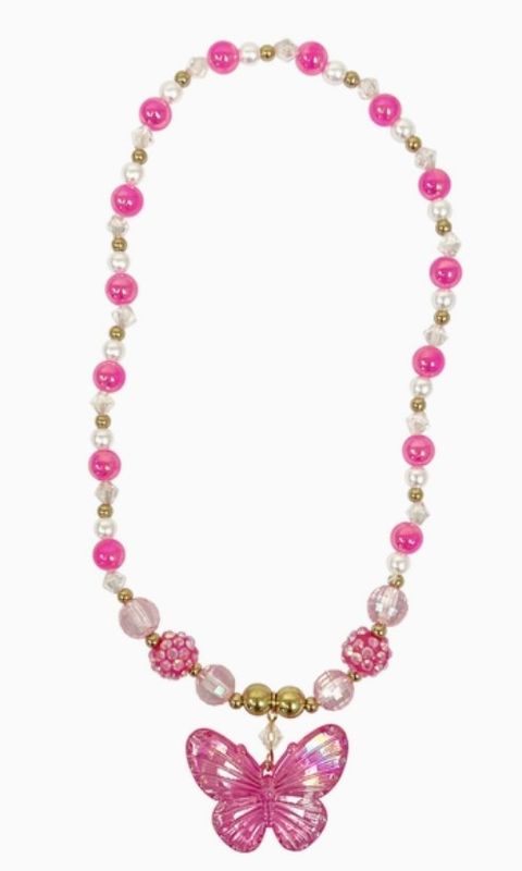 Necklace - Pink Butterfly