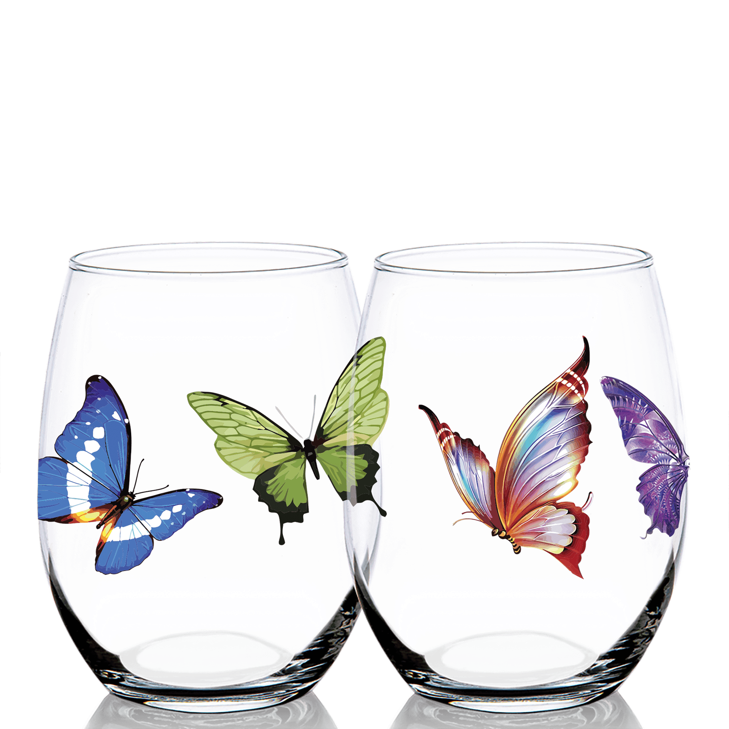 Stemless - Colorful Butterflies