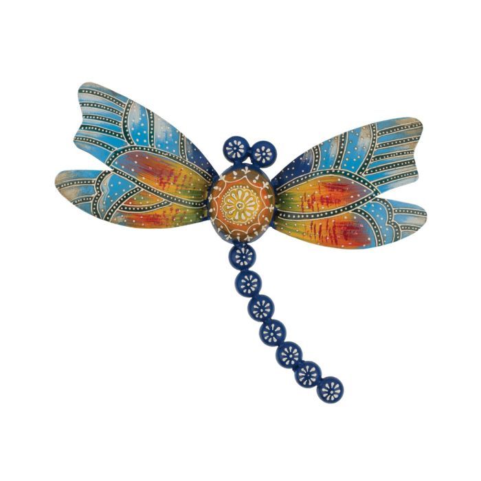 Wall Art - Blue Mosaic Dragonfly