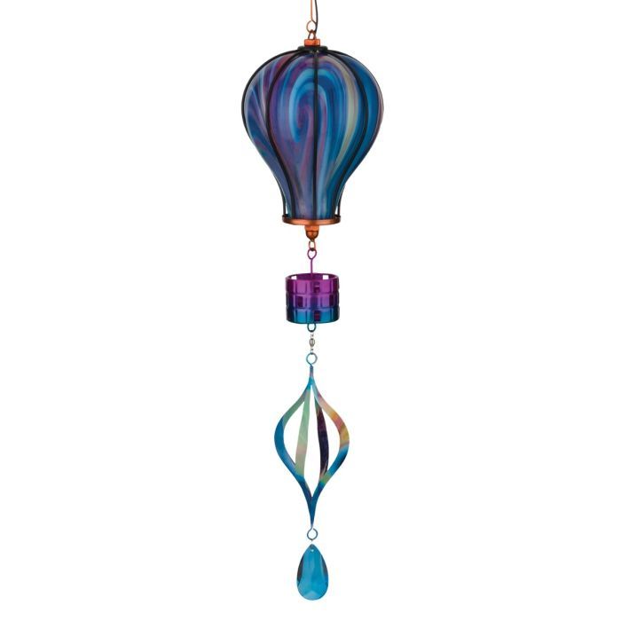 Solar - Purple Hot Air Balloon Spinner