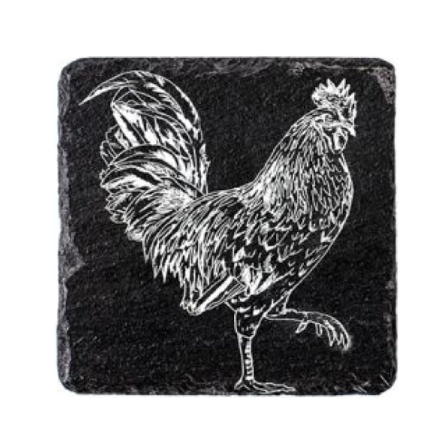 Coaster - Slate Rooster